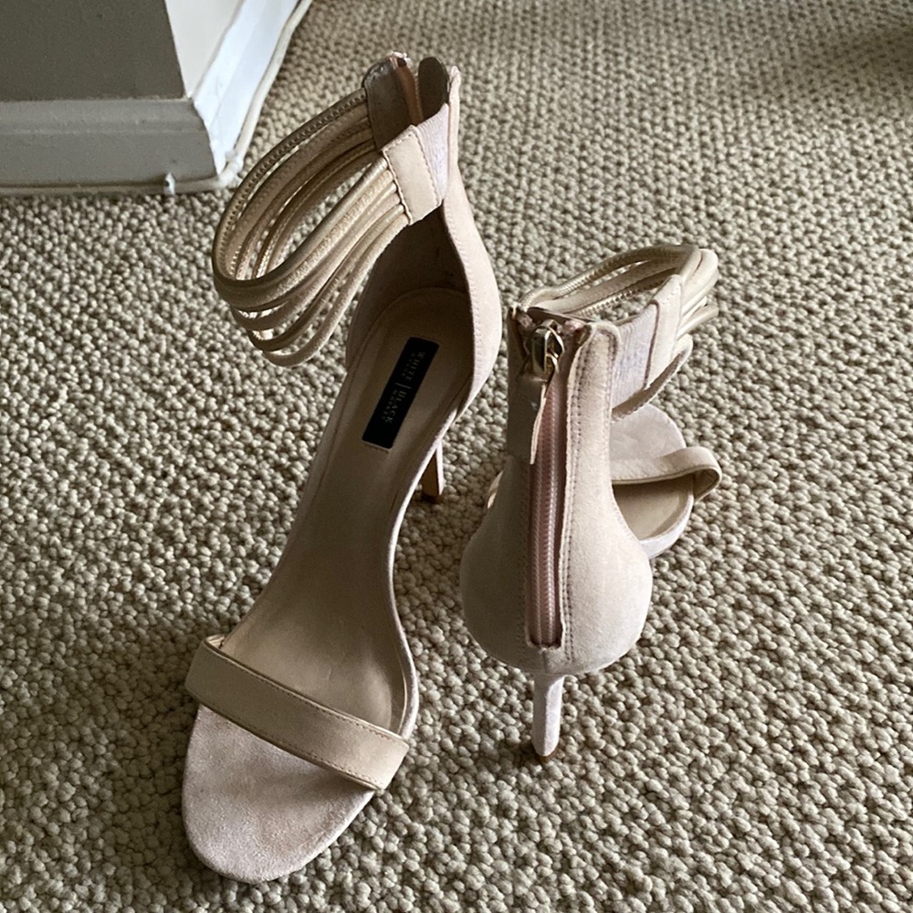 Beautiful high heel shoes worn 1 time!  Excellent condition